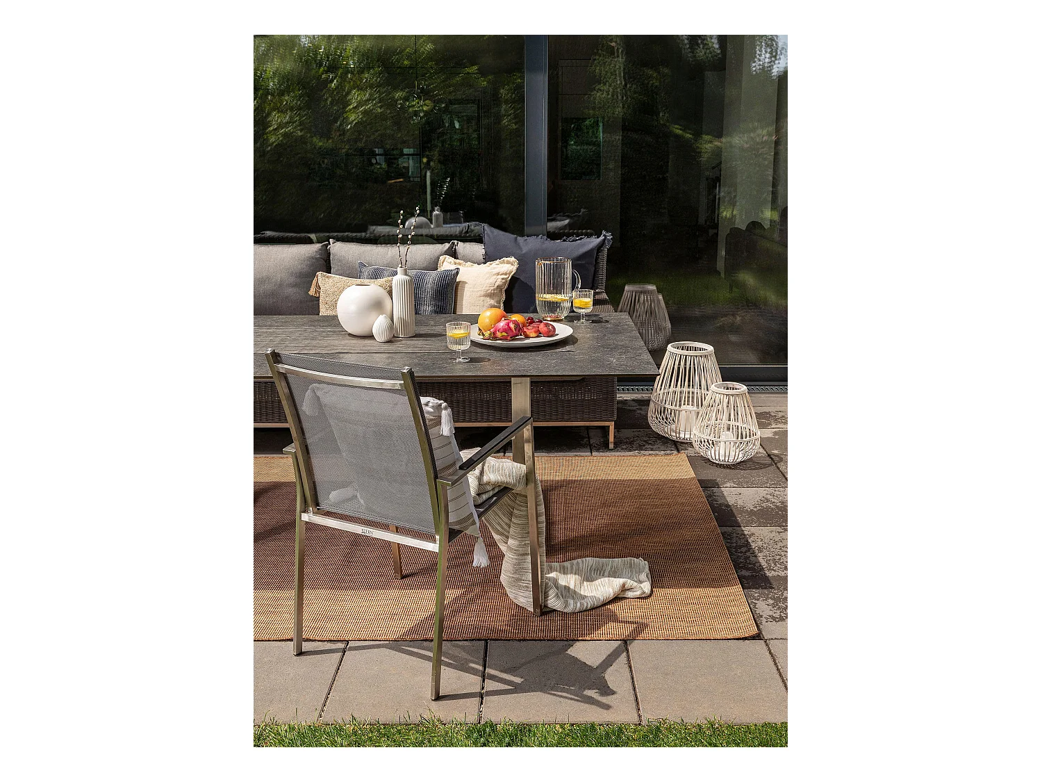 Tapis d'extérieur & intérieur Metro Marron 240x340 cm