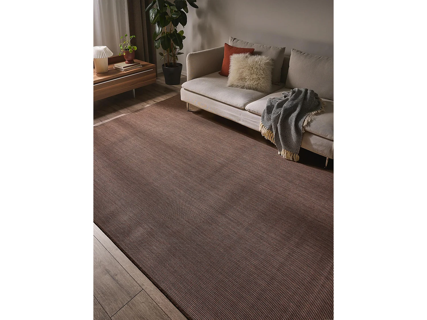 Tapis d'extérieur & intérieur Metro Marron 240x340 cm