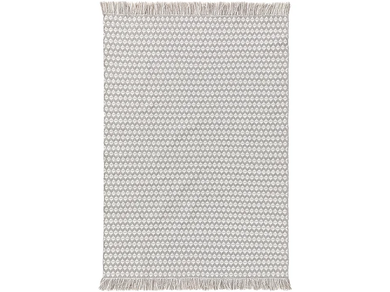Tapis fabriqué à partir de matériaux recyclés Morty Gris 80x150 cm