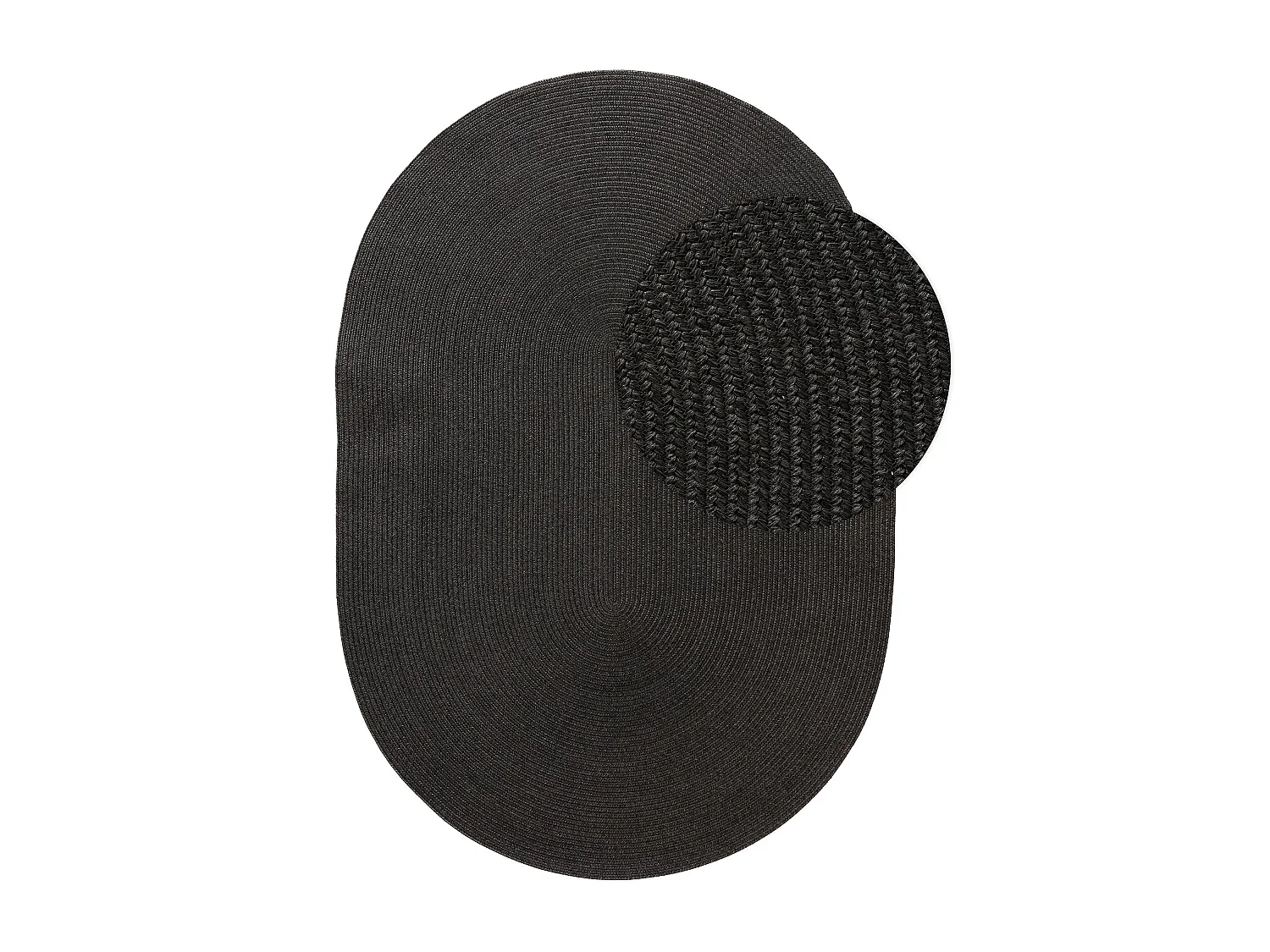 Tapis d'extérieur & intérieur Nandi Noir 160x230 cm