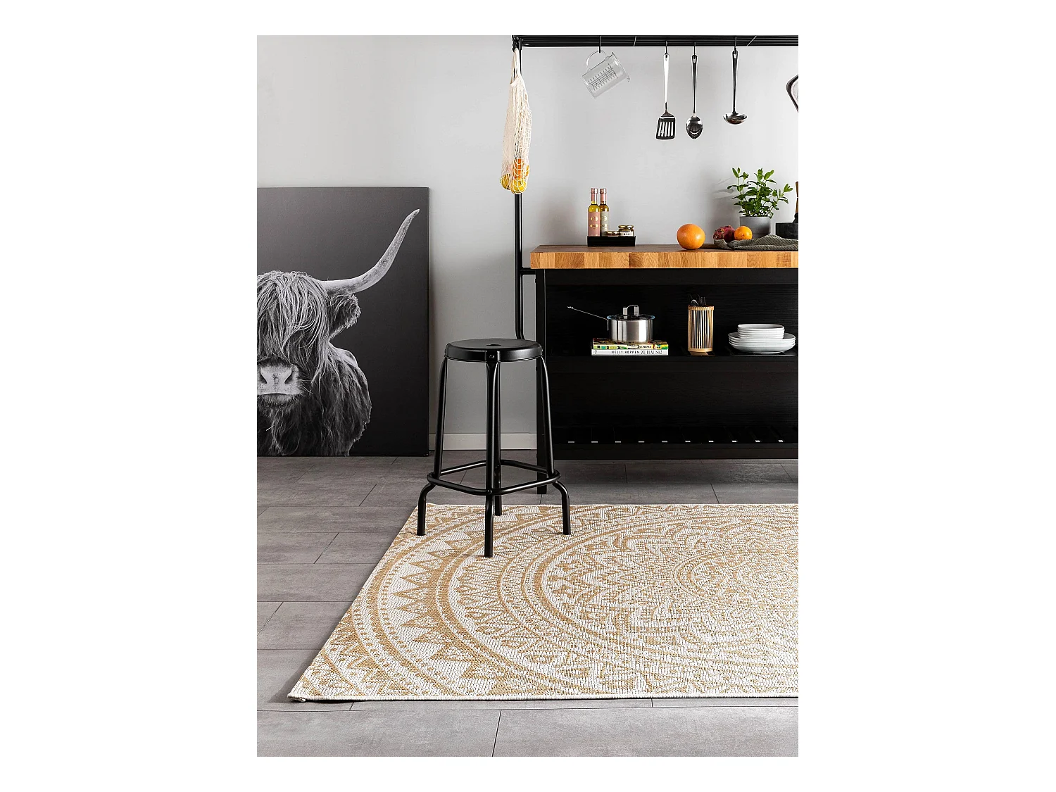 Tapis d'extérieur & intérieur Cleo Crème/Beige 300x400 cm