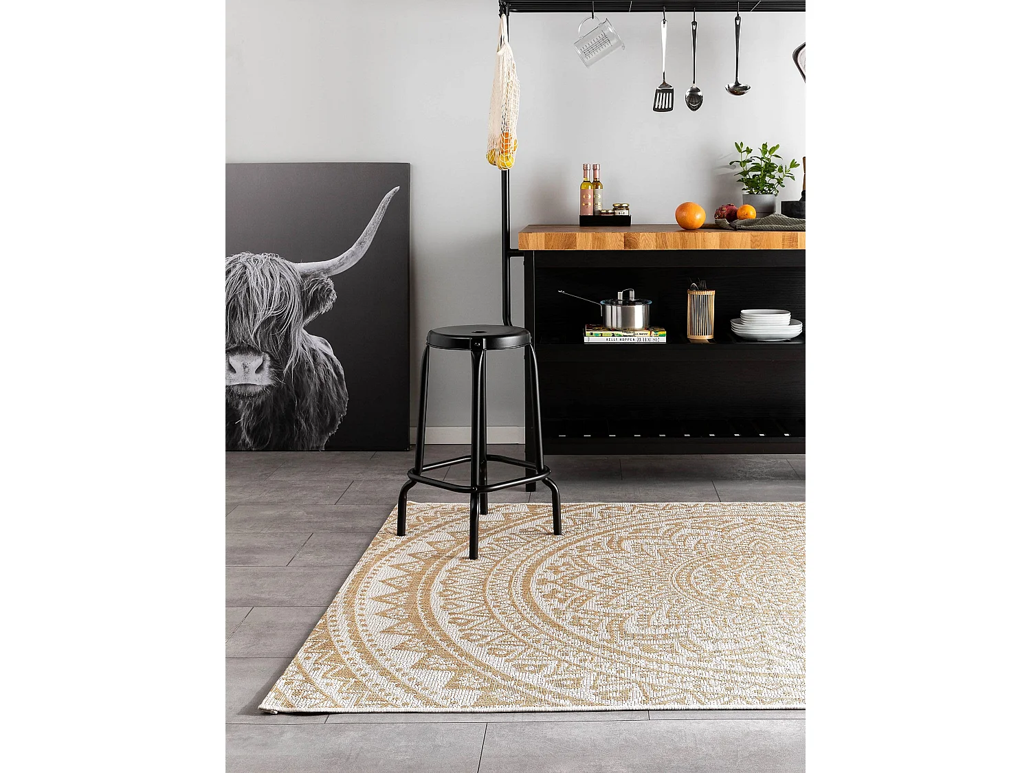 Tapis d'extérieur & intérieur Cleo Crème/Beige 300x400 cm
