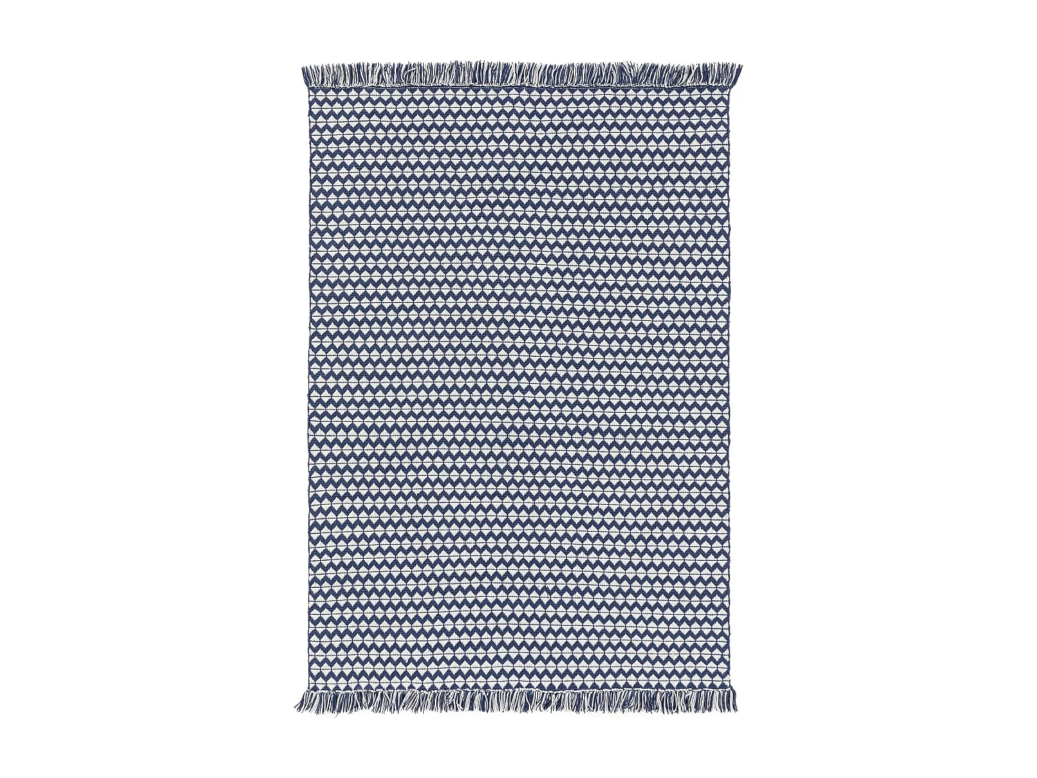 Tapis fabriqué à partir de matériaux recyclés Morty Bleu foncé 120x170 cm