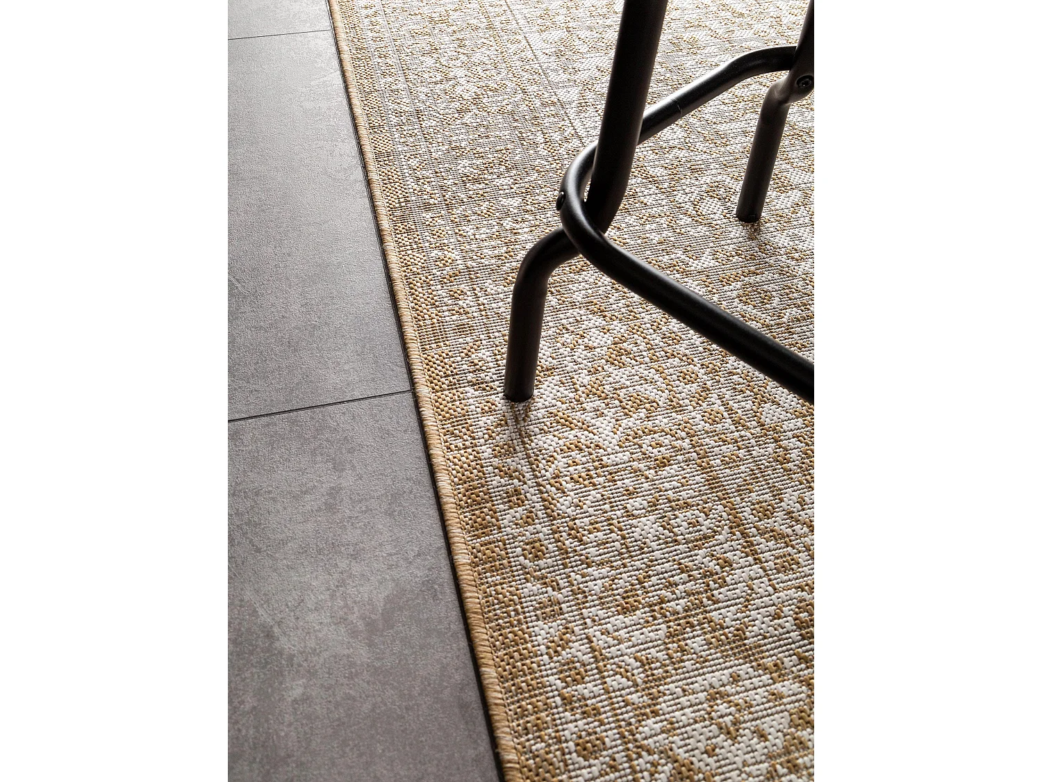 Tapis d'extérieur & intérieur Cleo Crème/Beige 80x150 cm