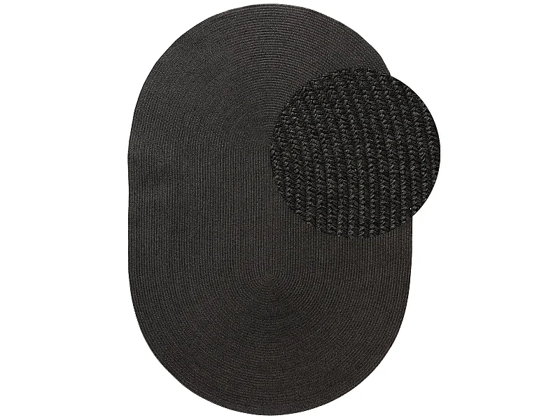 Tapis d'extérieur & intérieur Nandi Noir 120x170 cm