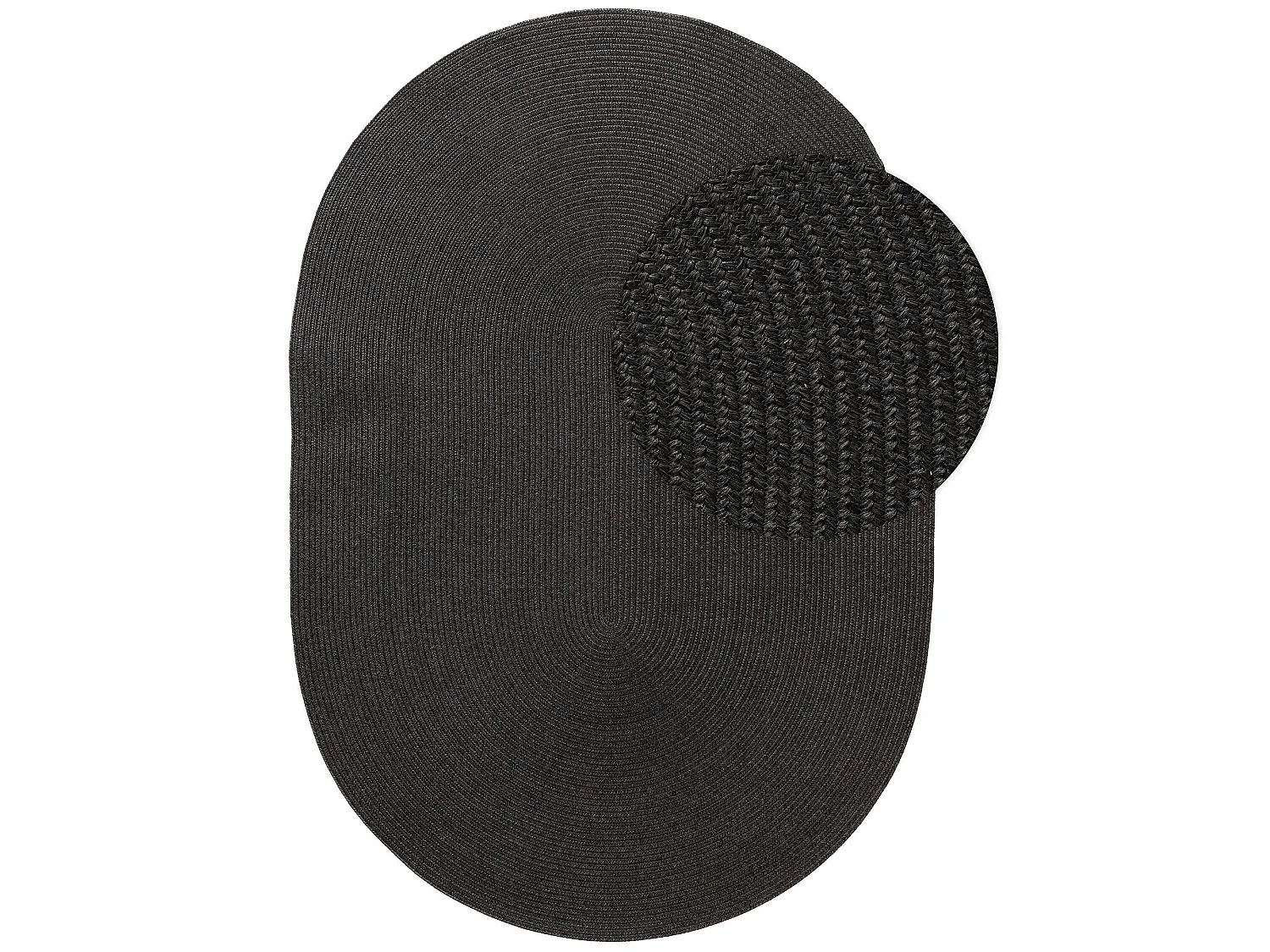 Tapis d'extérieur & intérieur Nandi Noir 120x170 cm