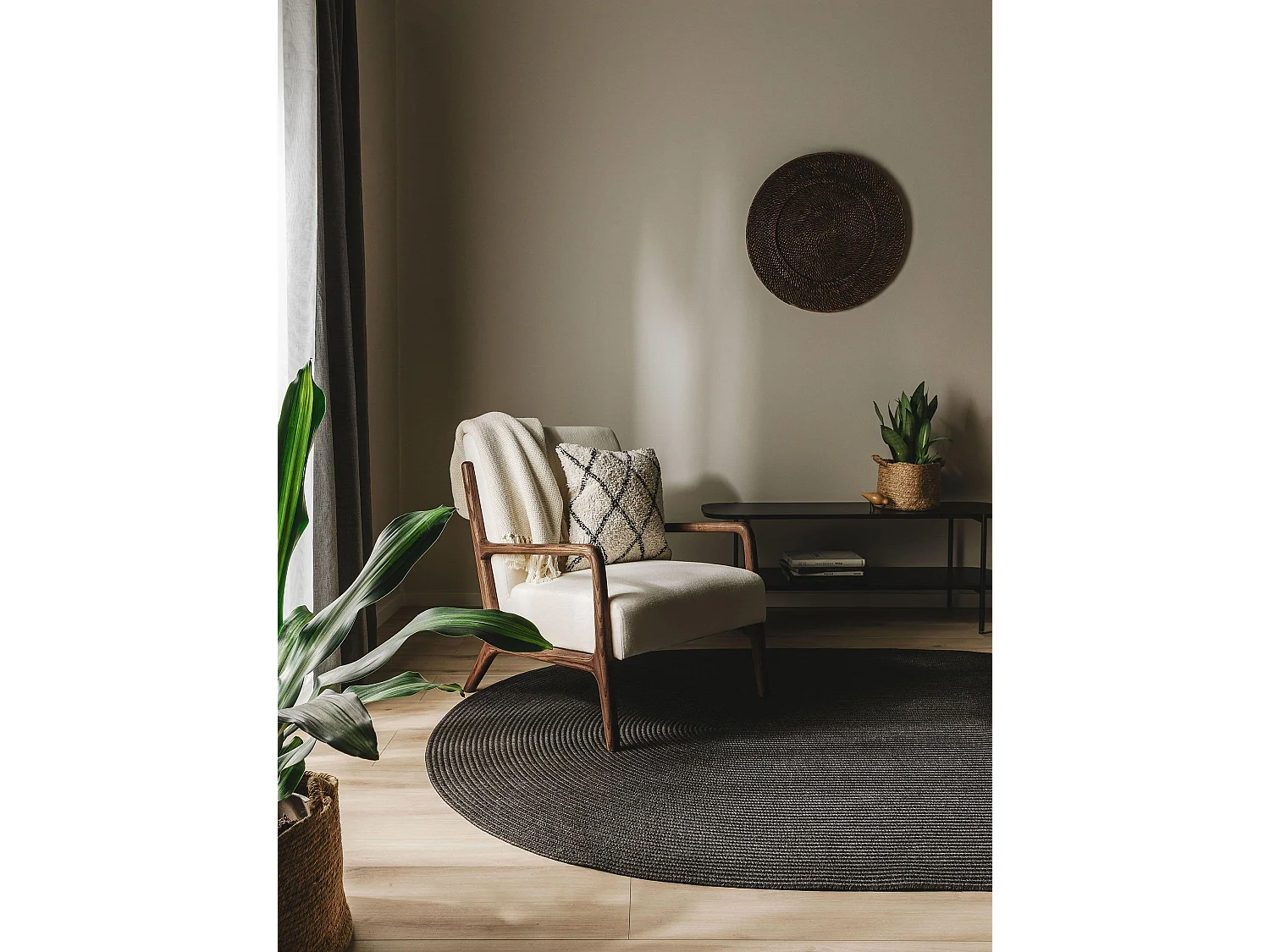 Tapis d'extérieur & intérieur Nandi Noir 120x170 cm