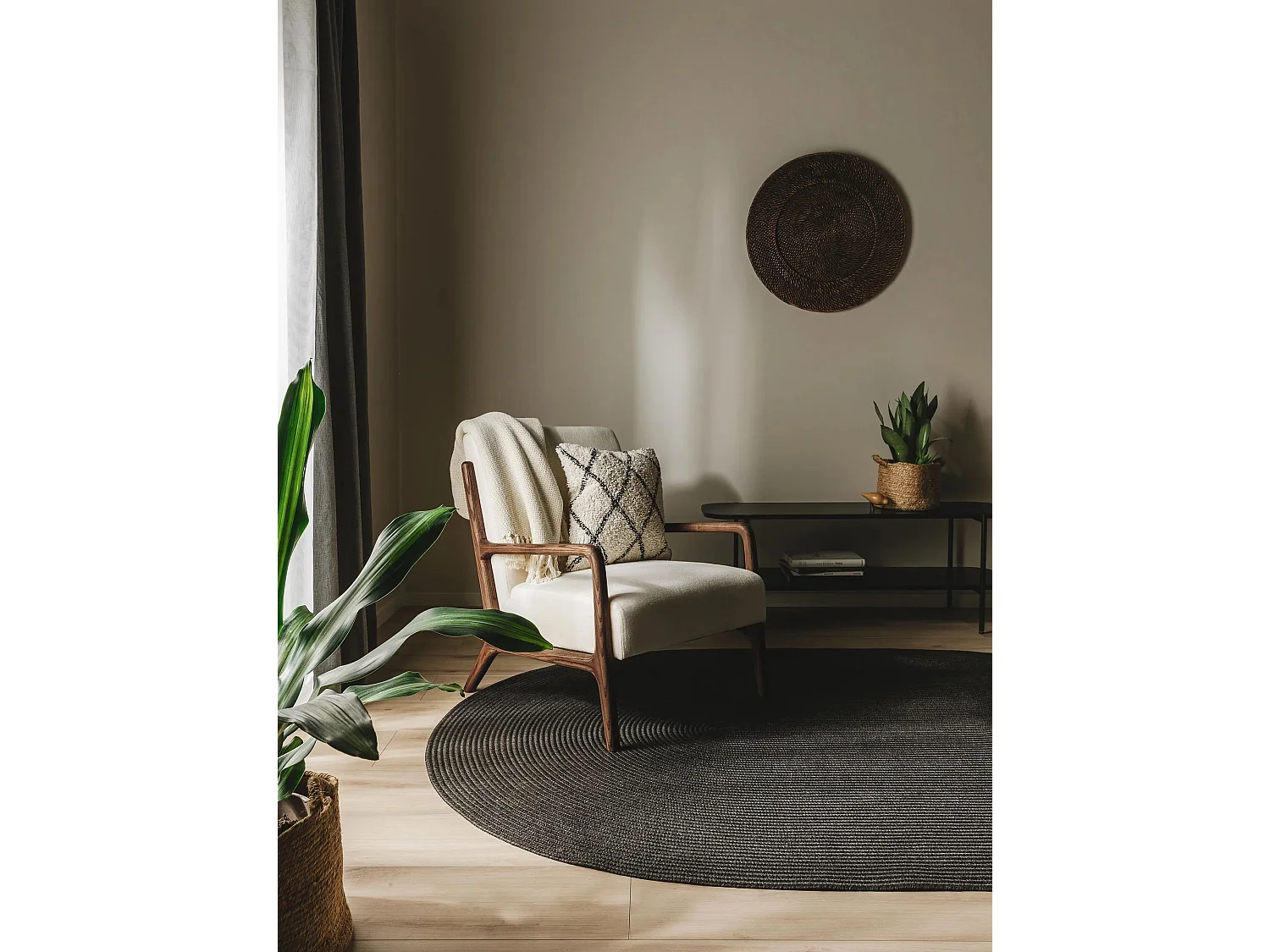 Tapis d'extérieur & intérieur Nandi Noir 120x170 cm
