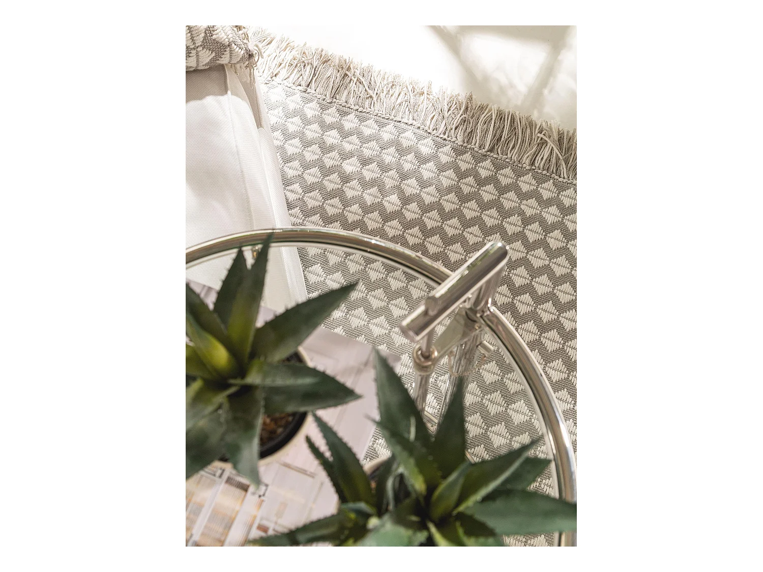 Tapis fabriqué à partir de matériaux recyclés Morty Gris 200x300 cm