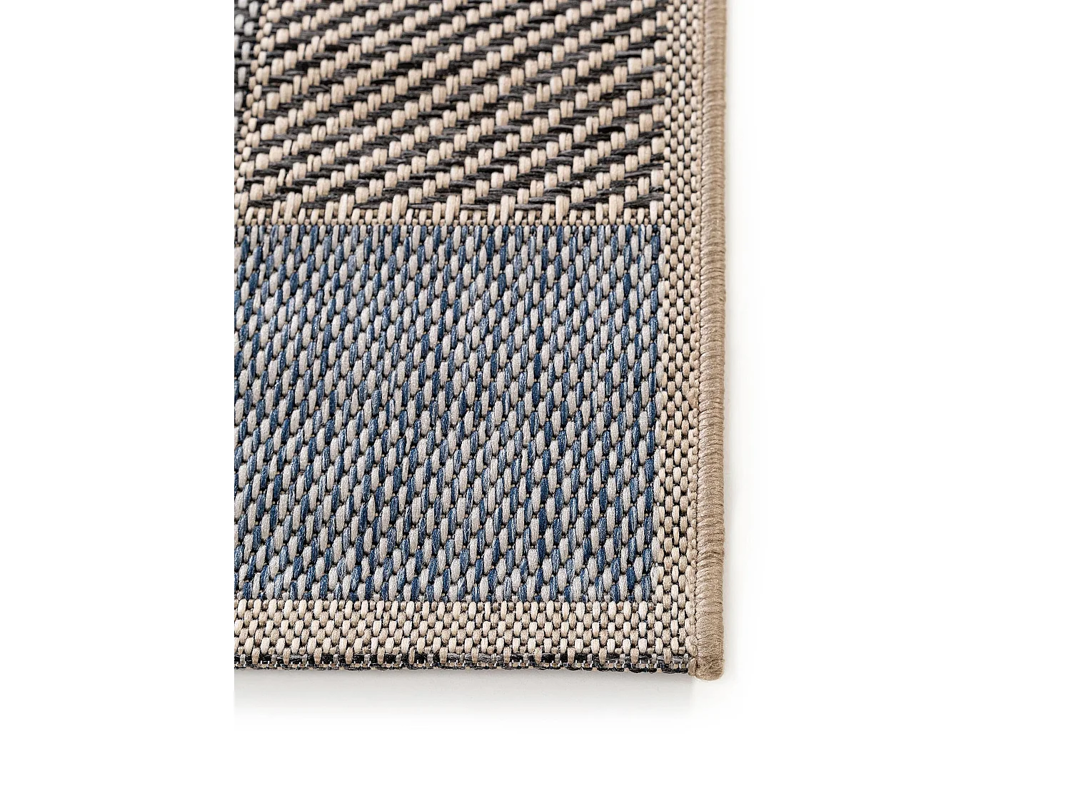 Tapis d'extérieur & intérieur River Bleu 200x285 cm