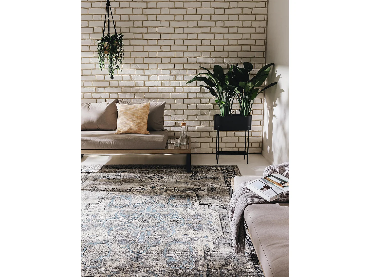 Tapis d'extérieur & intérieur Artis Gris 120x180 cm
