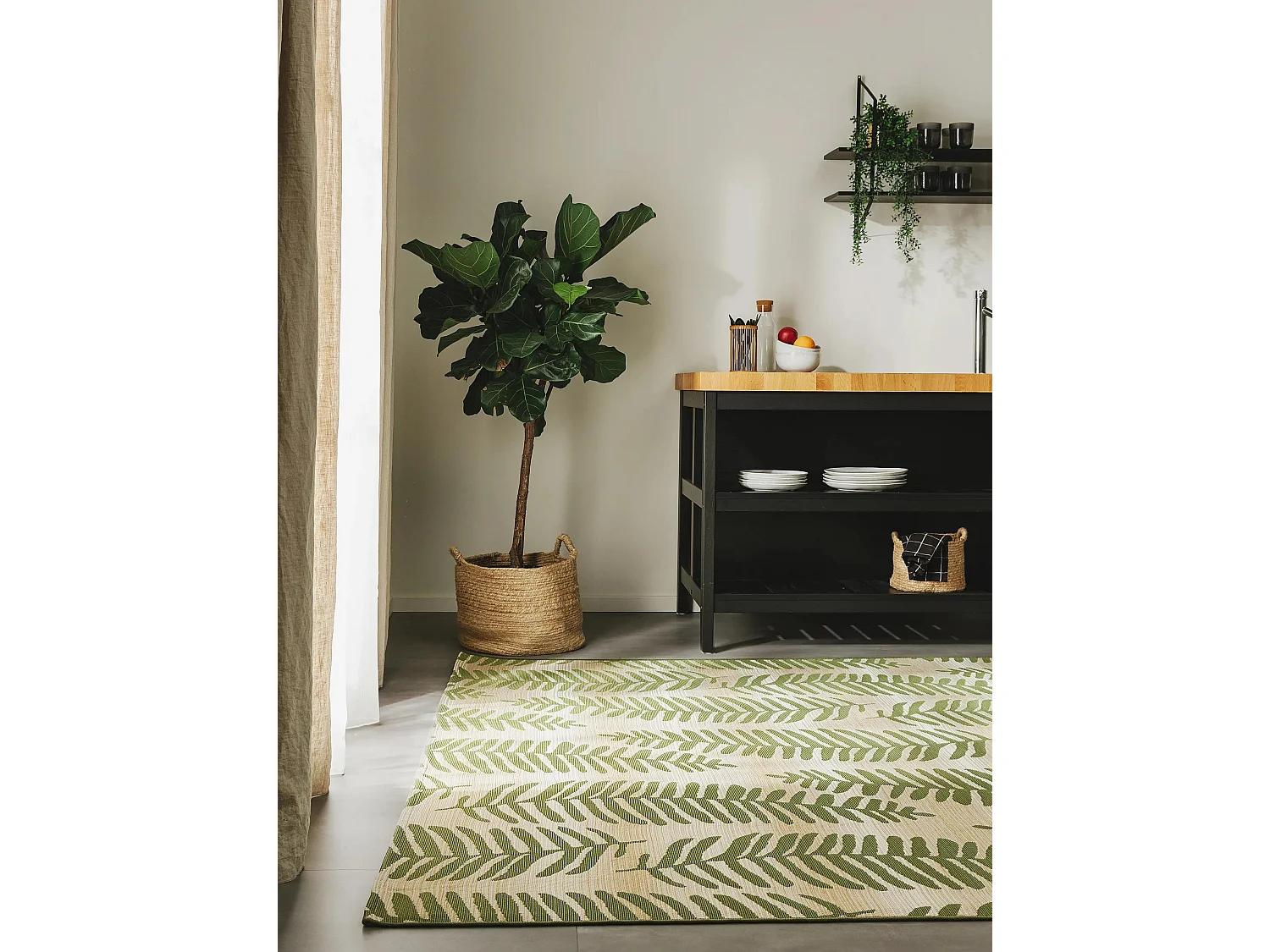 Tapis d'extérieur & intérieur Artis Vert 80x165 cm