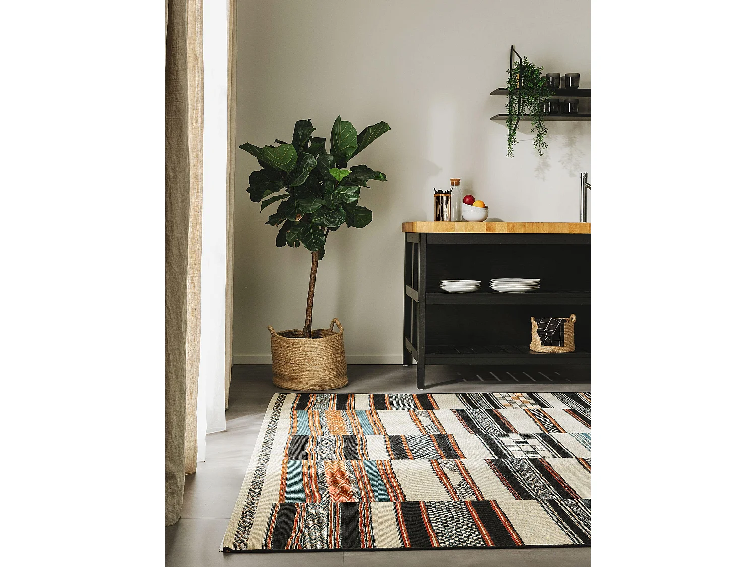 Tapis d'extérieur & intérieur Artis Multicouleur 80x165 cm