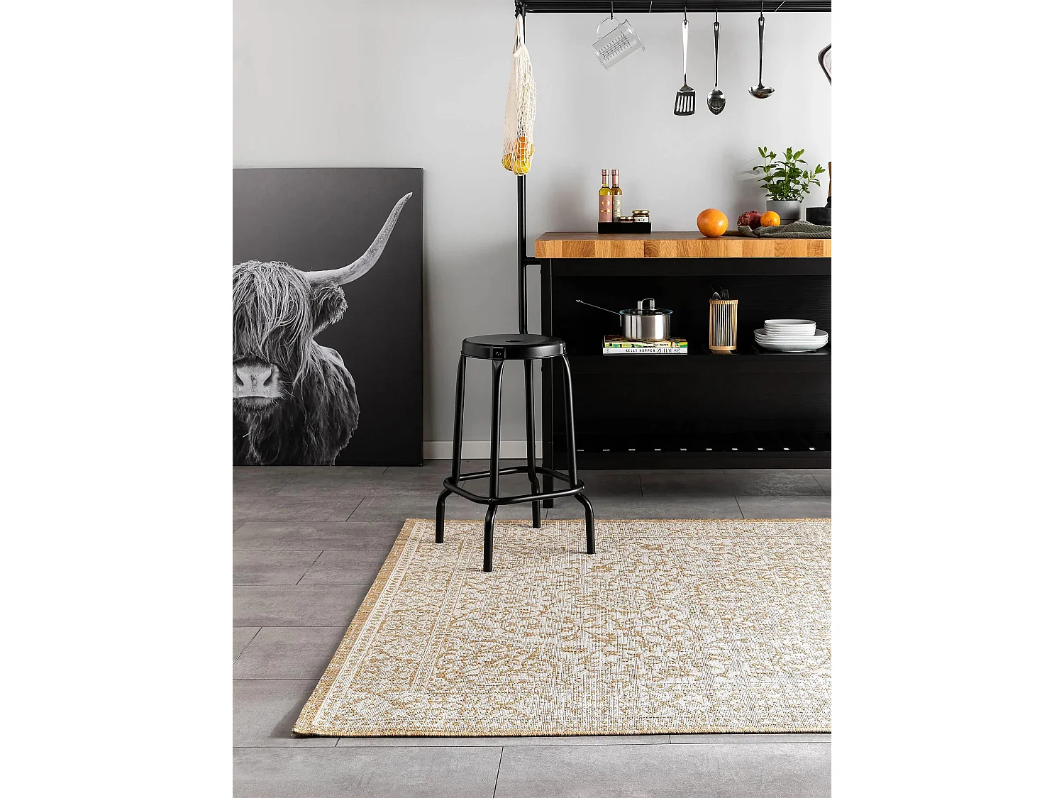 Tapis d'extérieur & intérieur Cleo Crème/Beige 200x290 cm