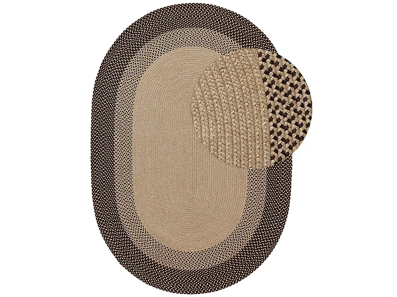 Tapis d'extérieur & intérieur Nandi Marron 140x200 cm