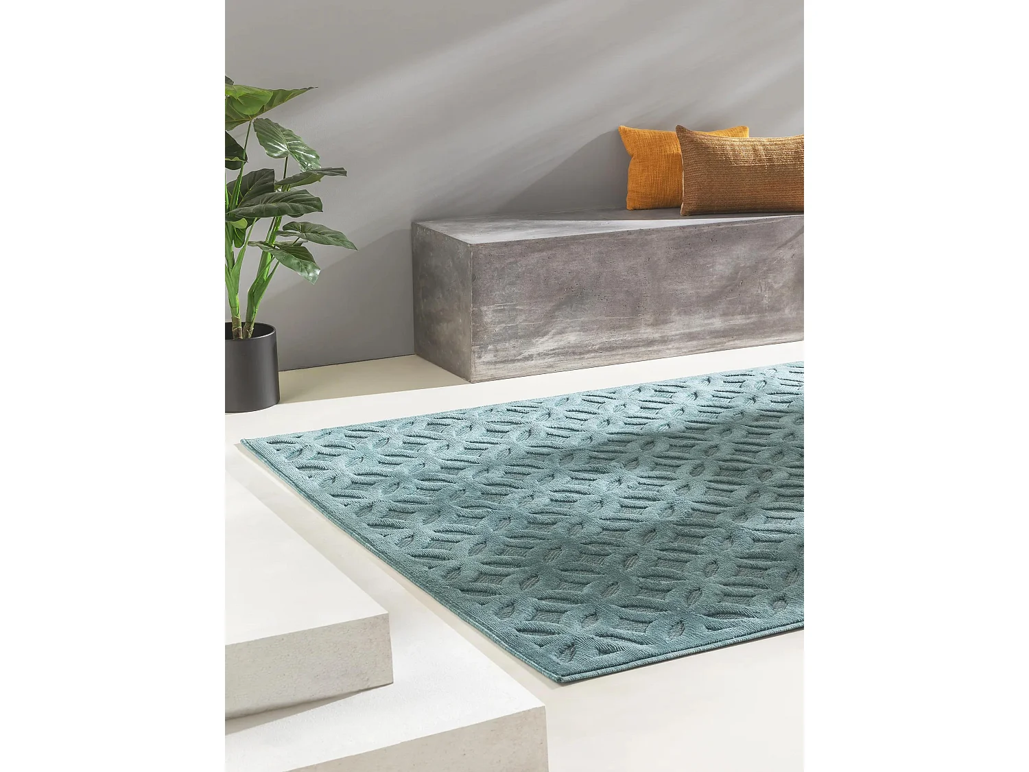 Tapis d'extérieur & intérieur Bonte Turquoise 120x170 cm