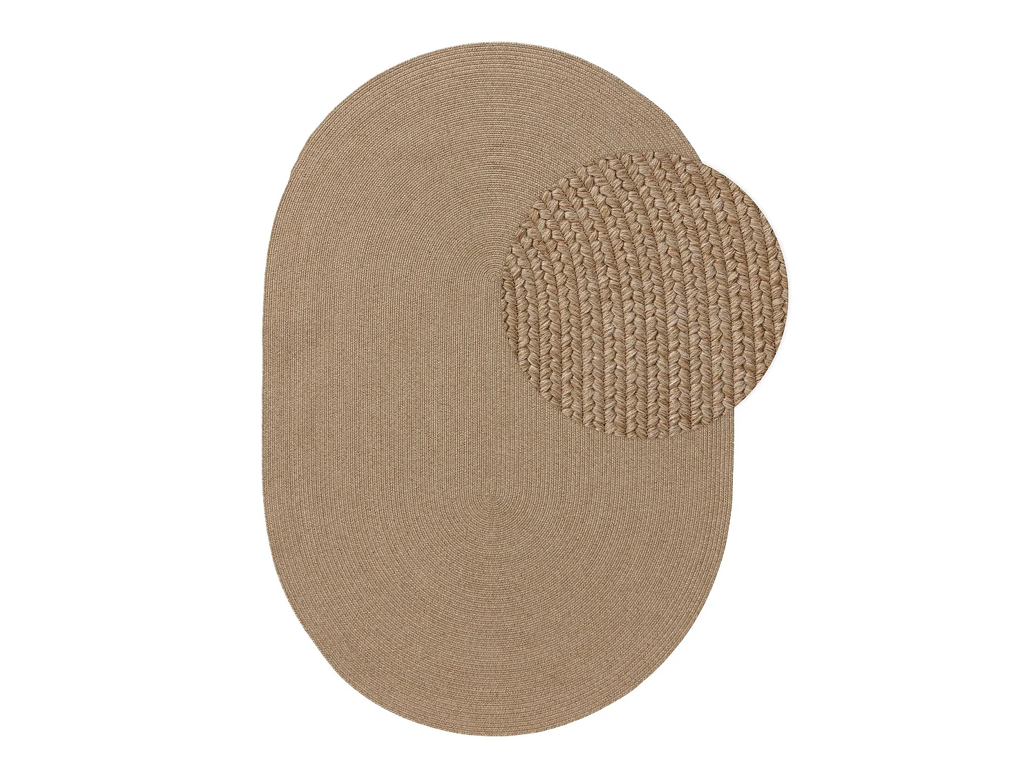 Tapis d'extérieur & intérieur Nandi Beige 120x170 cm