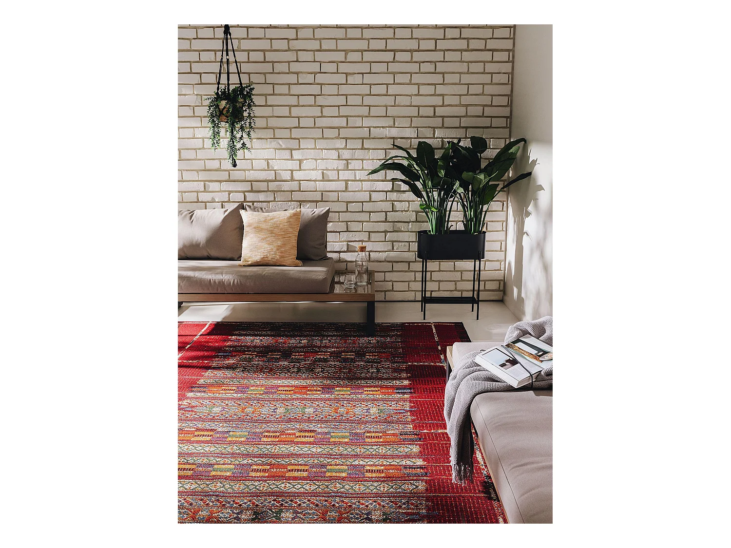 Tapis d'extérieur & intérieur Artis Multicouleur/Rouge 200x285 cm