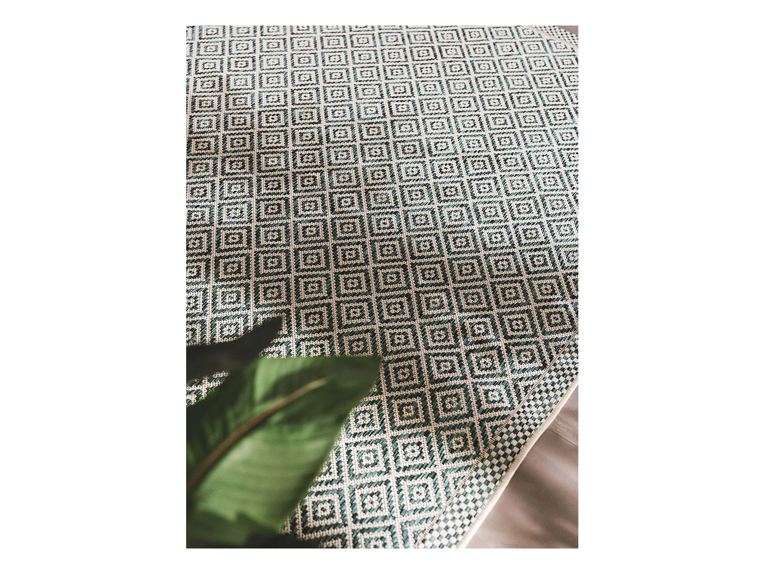 Tapis d'extérieur & intérieur Cleo Bleu 200x290 cm