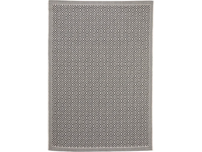 Tapis d'extérieur & intérieur Cleo Blanc & Noir 80x150 cm