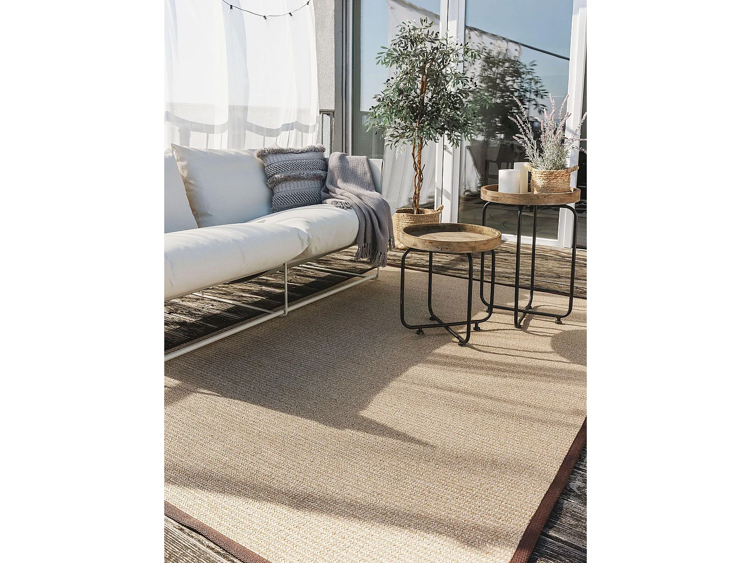 Tapis d'extérieur & intérieur Nandi Beige 160x230 cm