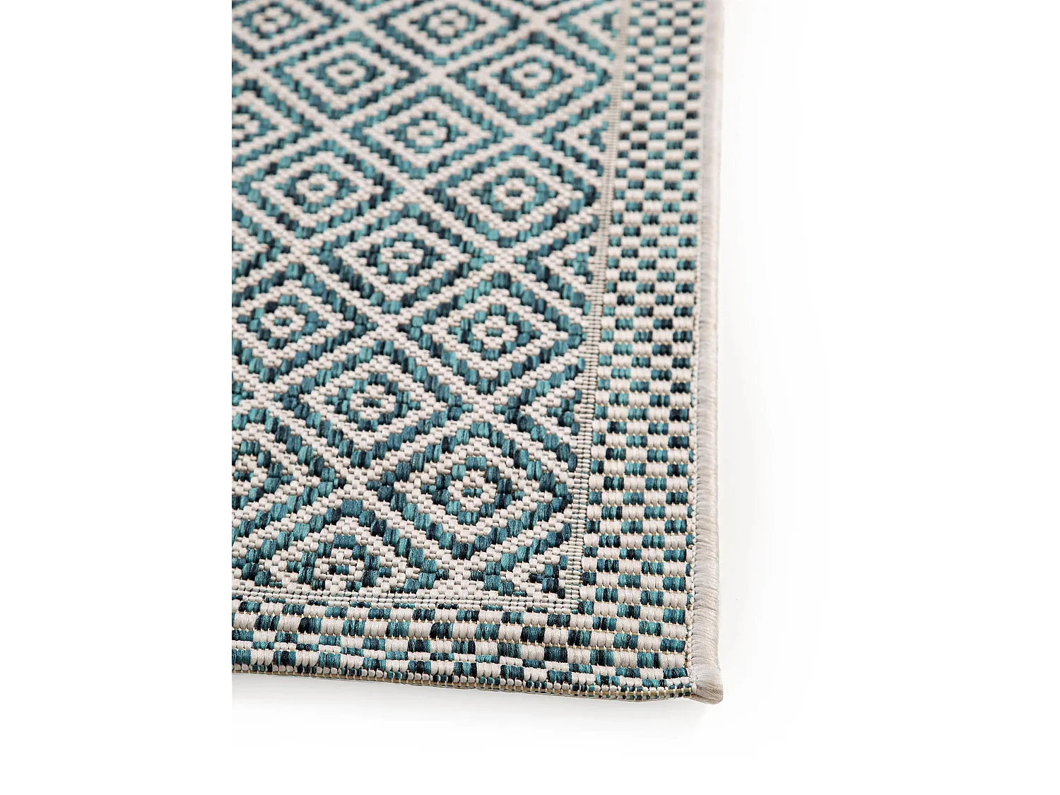 Tapis d'extérieur & intérieur Cleo Bleu 80x150 cm