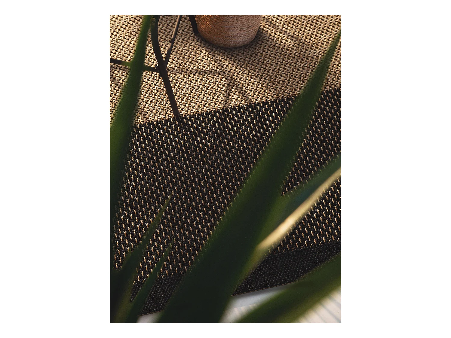 Tapis d'extérieur & intérieur Naoto Beige/Noir 120x170 cm