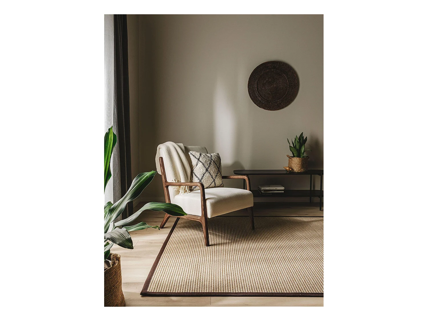 Tapis d'extérieur & intérieur Nandi Beige 90x130 cm