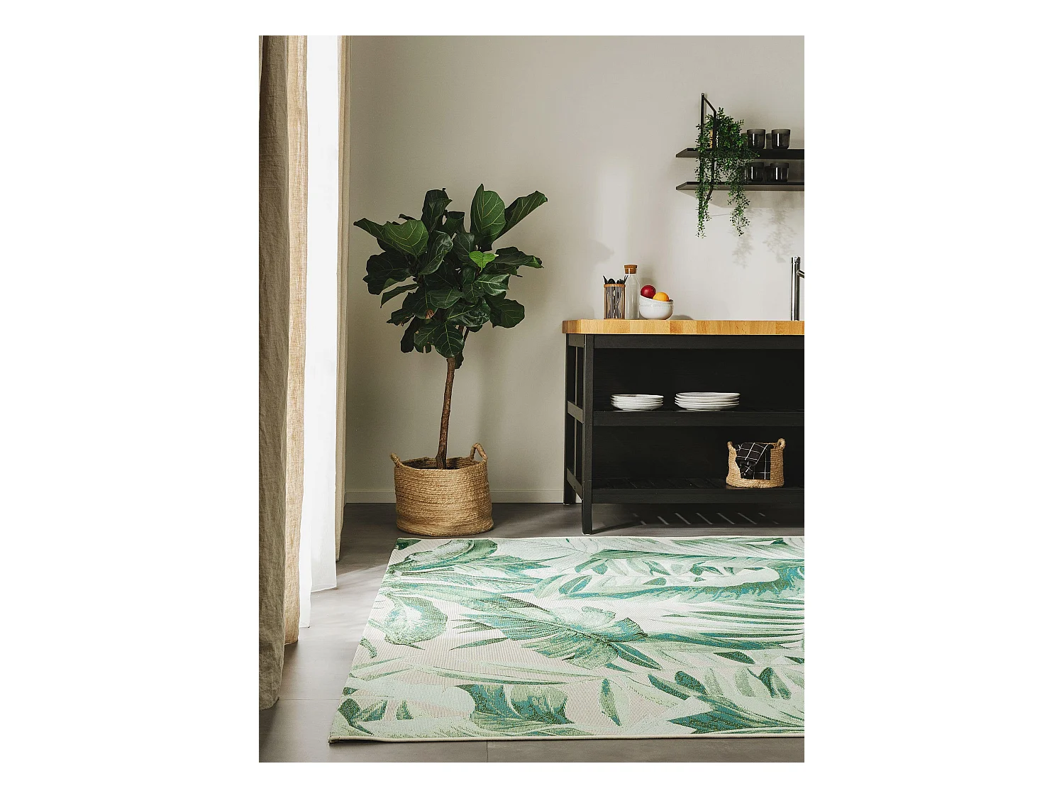 Tapis d'extérieur & intérieur Artis Vert 200x285 cm