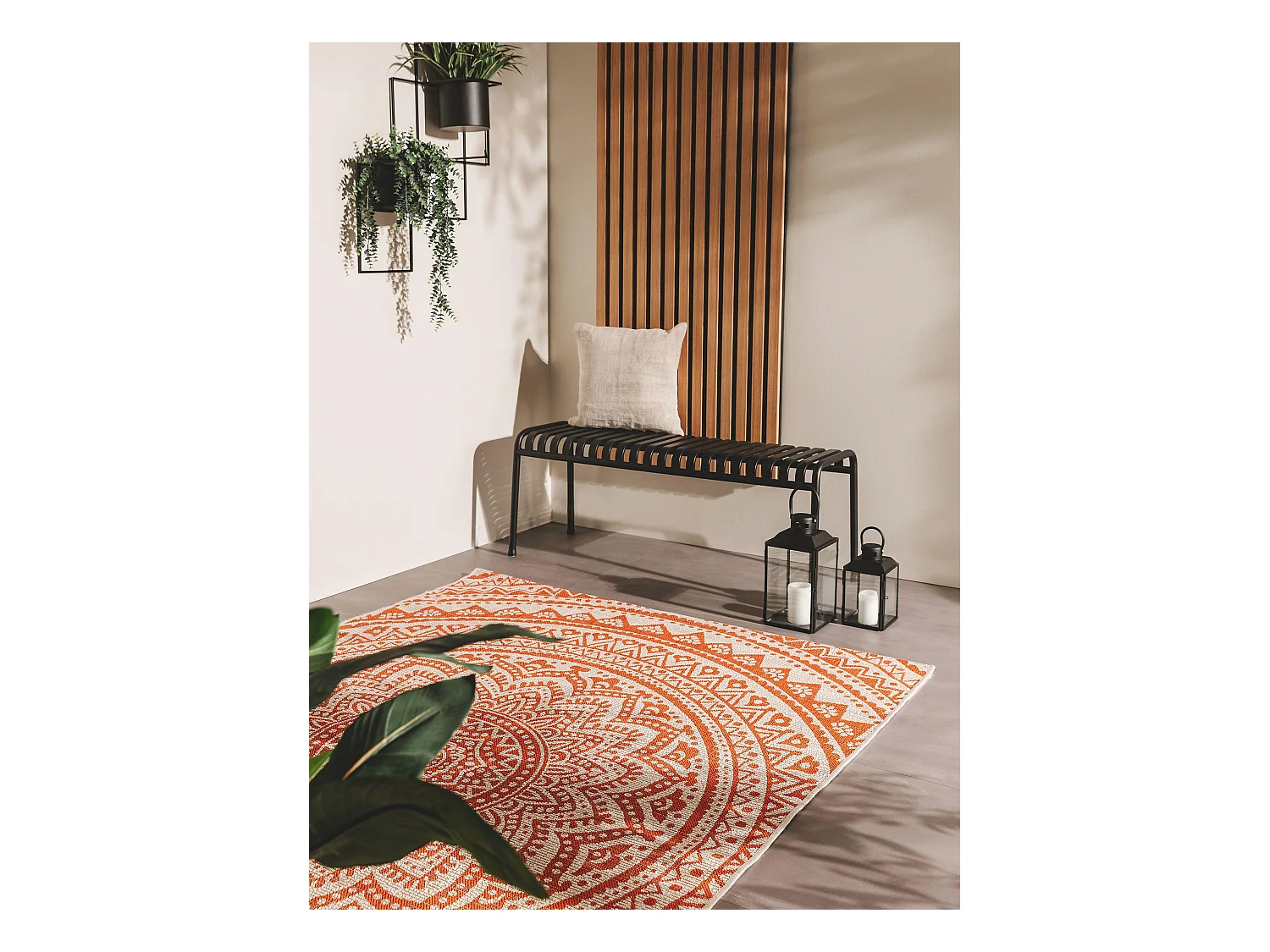 Tapis d'extérieur & intérieur Cleo Orange 200x300 cm