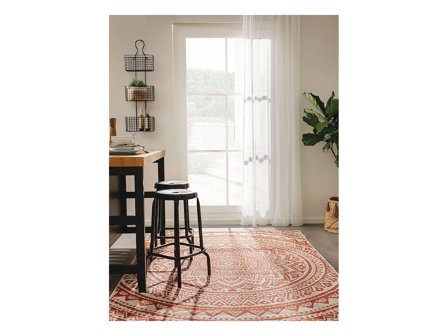 Tapis d'extérieur & intérieur Cleo Orange 200x300 cm