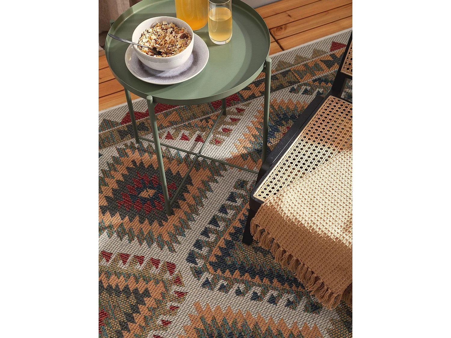 Tapis d'extérieur & intérieur Mirena Multicouleur 120x170 cm