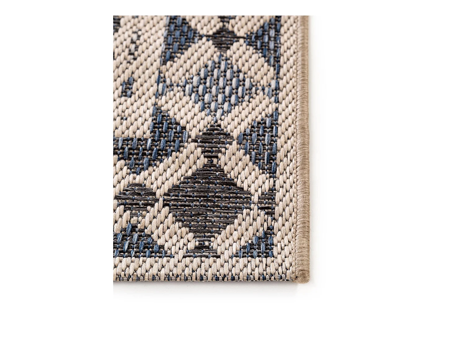 Tapis d'extérieur & intérieur River Beige/Bleu 200x285 cm