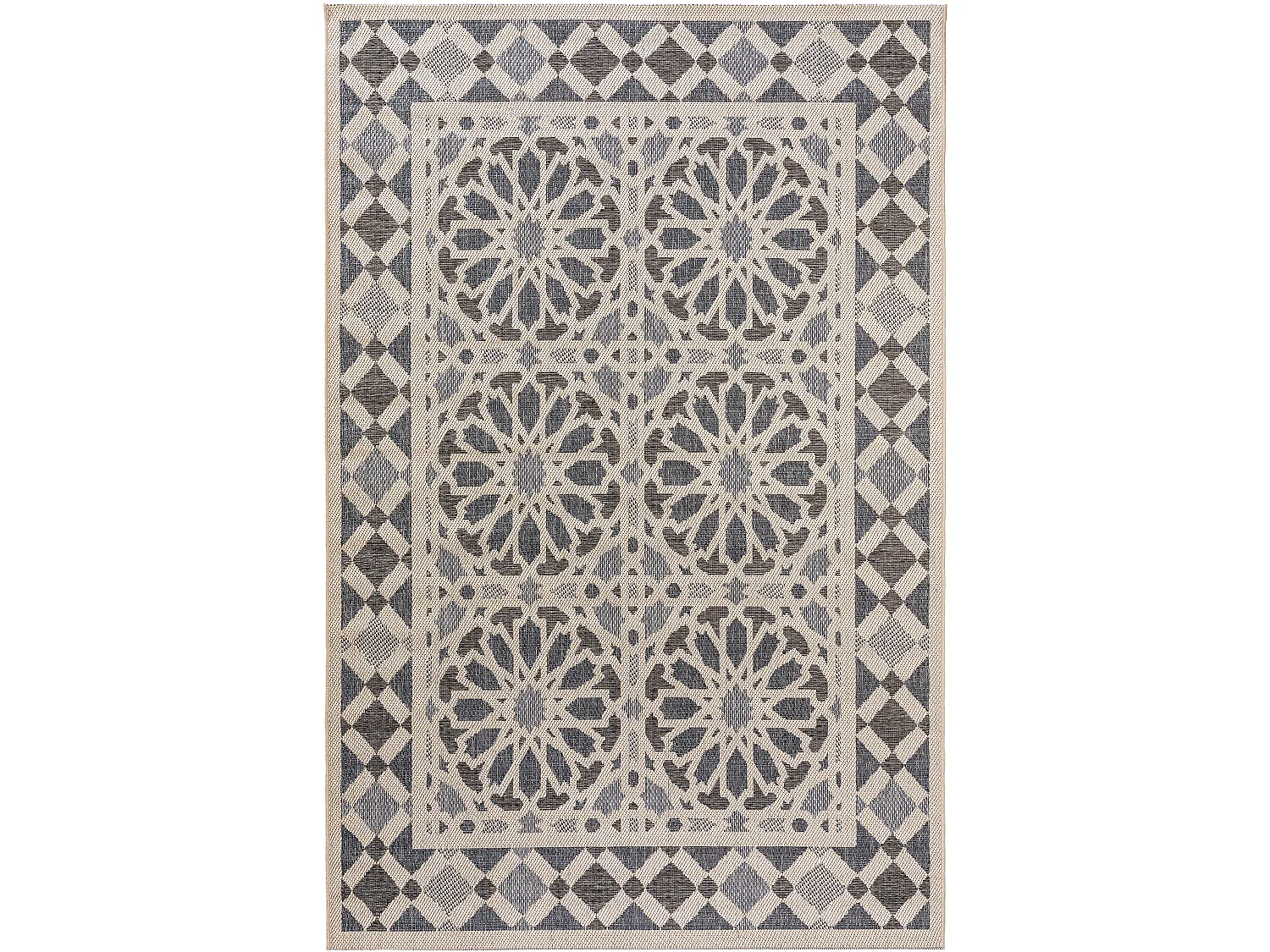 Tapis d'extérieur & intérieur River Beige/Bleu 200x285 cm