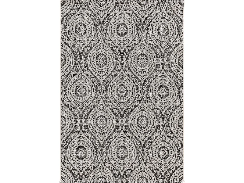 Tapis d'extérieur & intérieur Cleo Blanc & Noir 200x290 cm