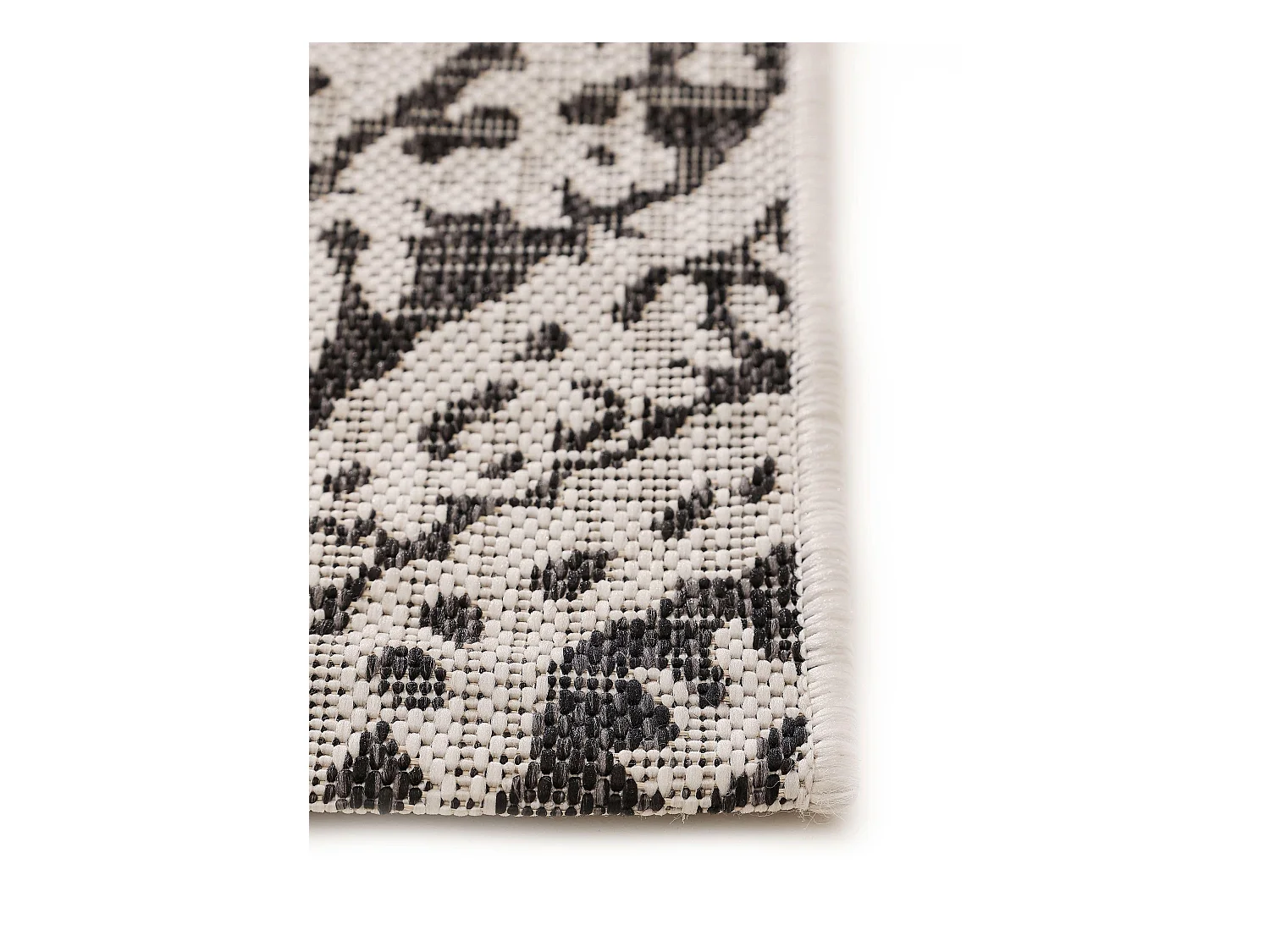 Tapis d'extérieur & intérieur Cleo Blanc & Noir 200x290 cm