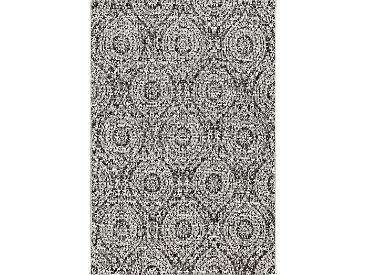 Tapis d'extérieur & intérieur Cleo Blanc & Noir 200x290 cm