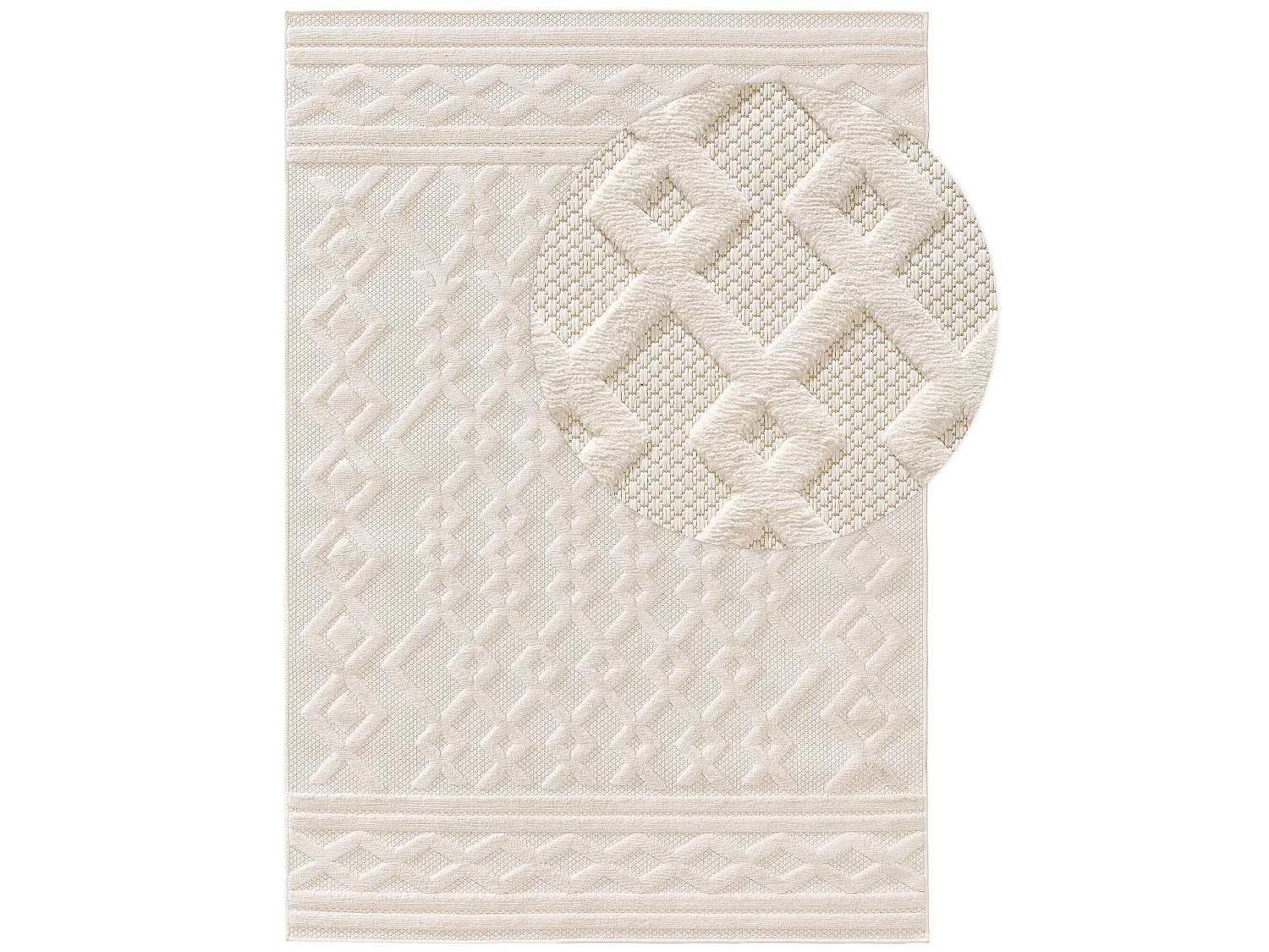 Tapis d'extérieur & intérieur Bonte Crème 200x290 cm