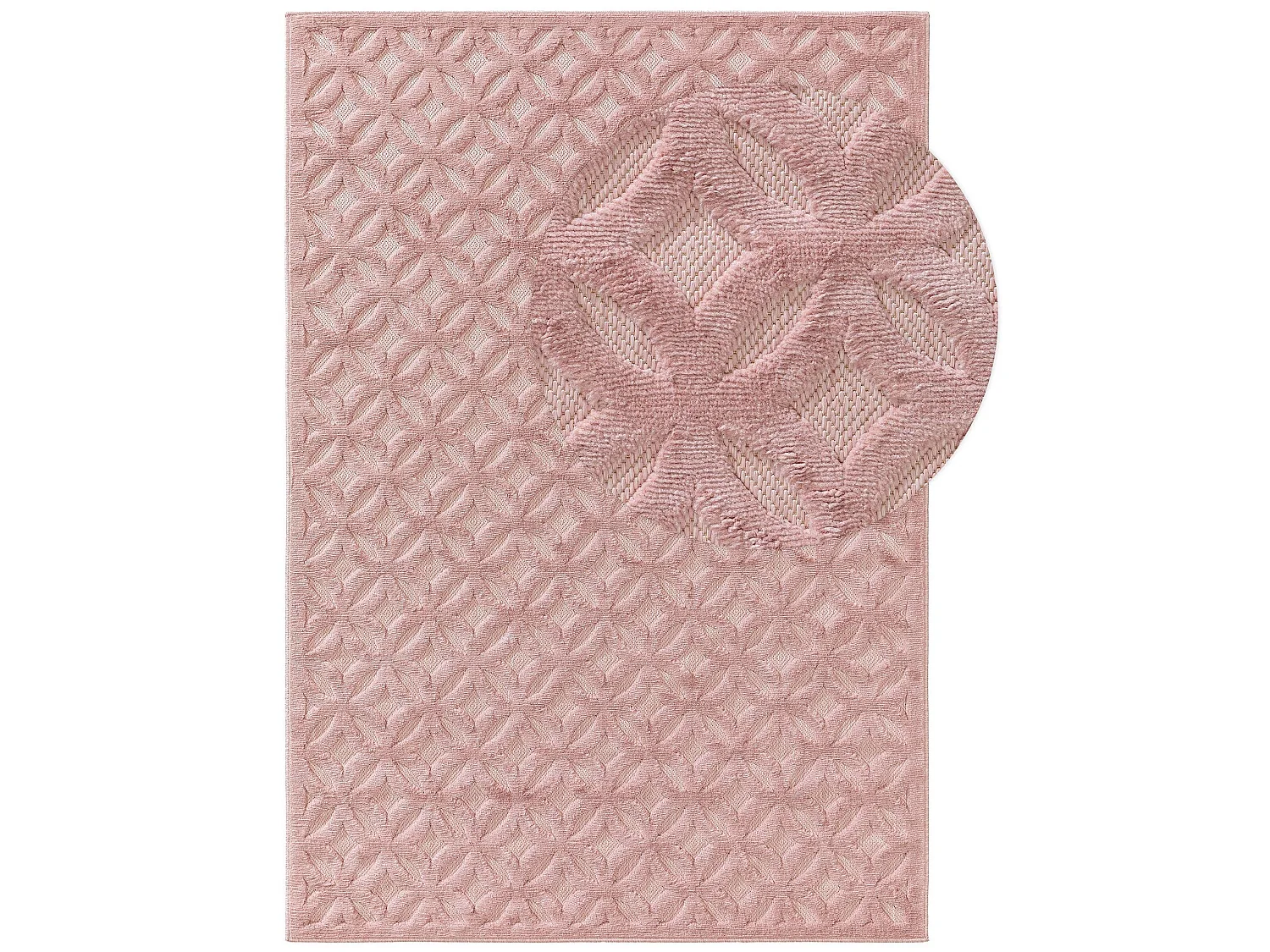Tapis d'extérieur & intérieur Bonte Rose 80x150 cm