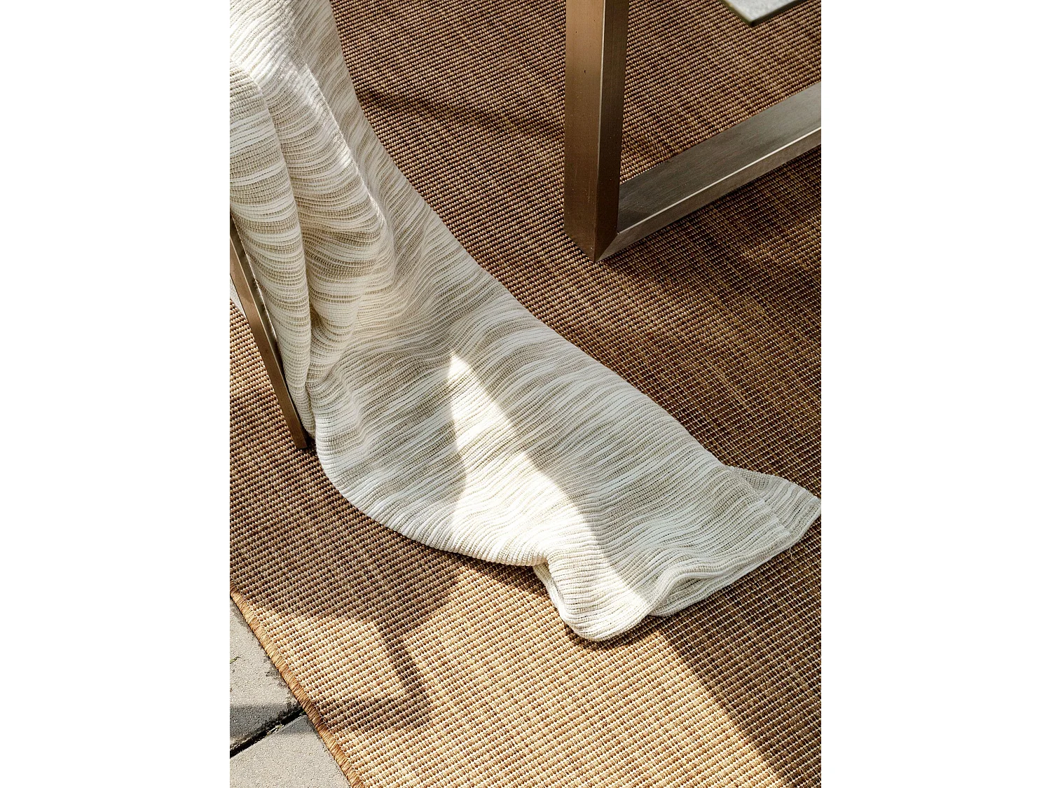 Tapis d'extérieur & intérieur Metro Marron 80x150 cm