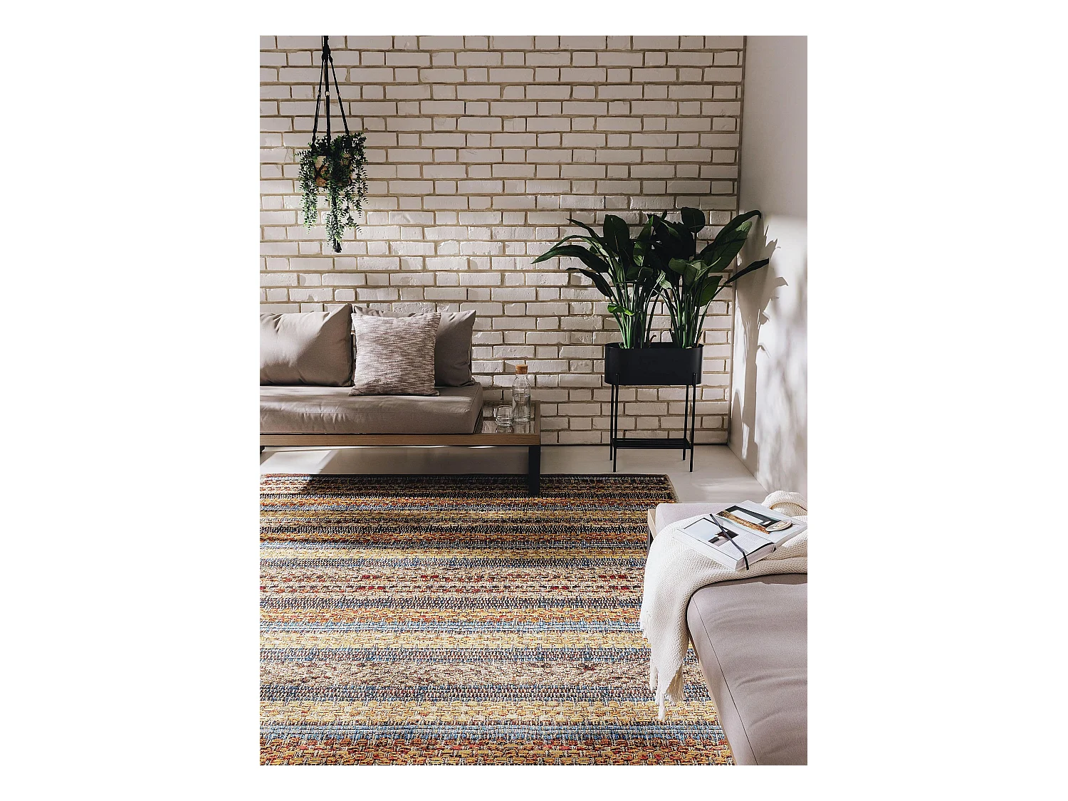 Tapis d'extérieur & intérieur Kenya Multicouleur 240x340 cm