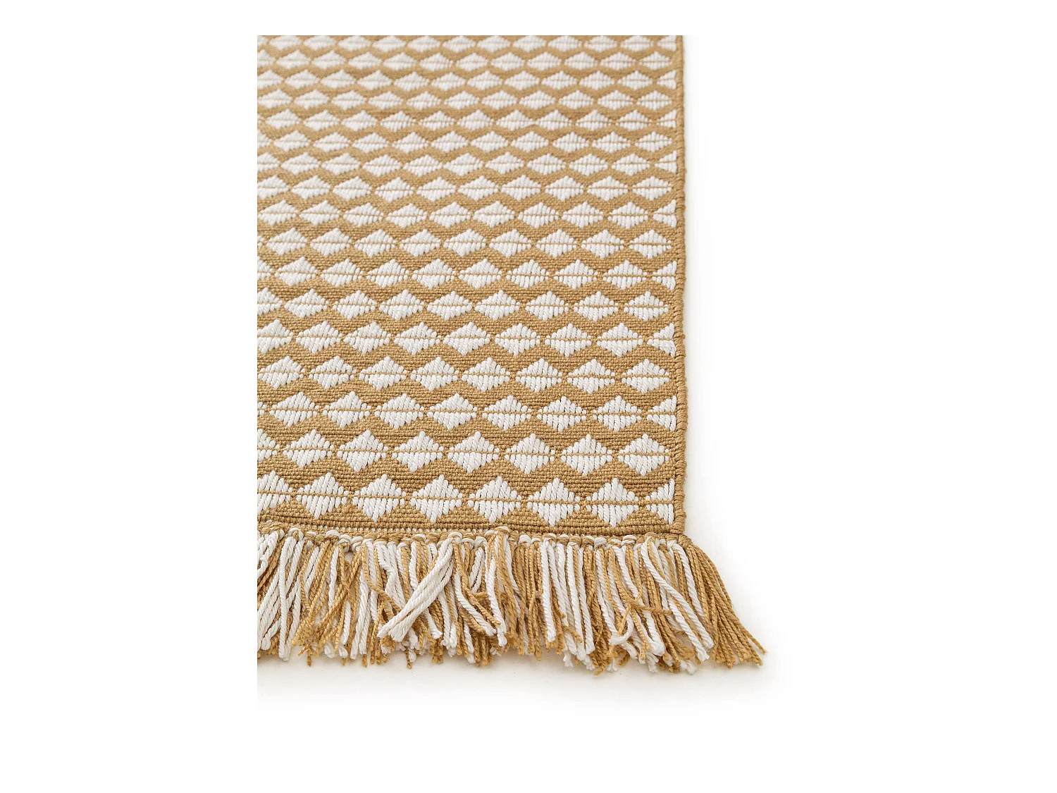 Tapis fabriqué à partir de matériaux recyclés Morty Jaune 200x300 cm