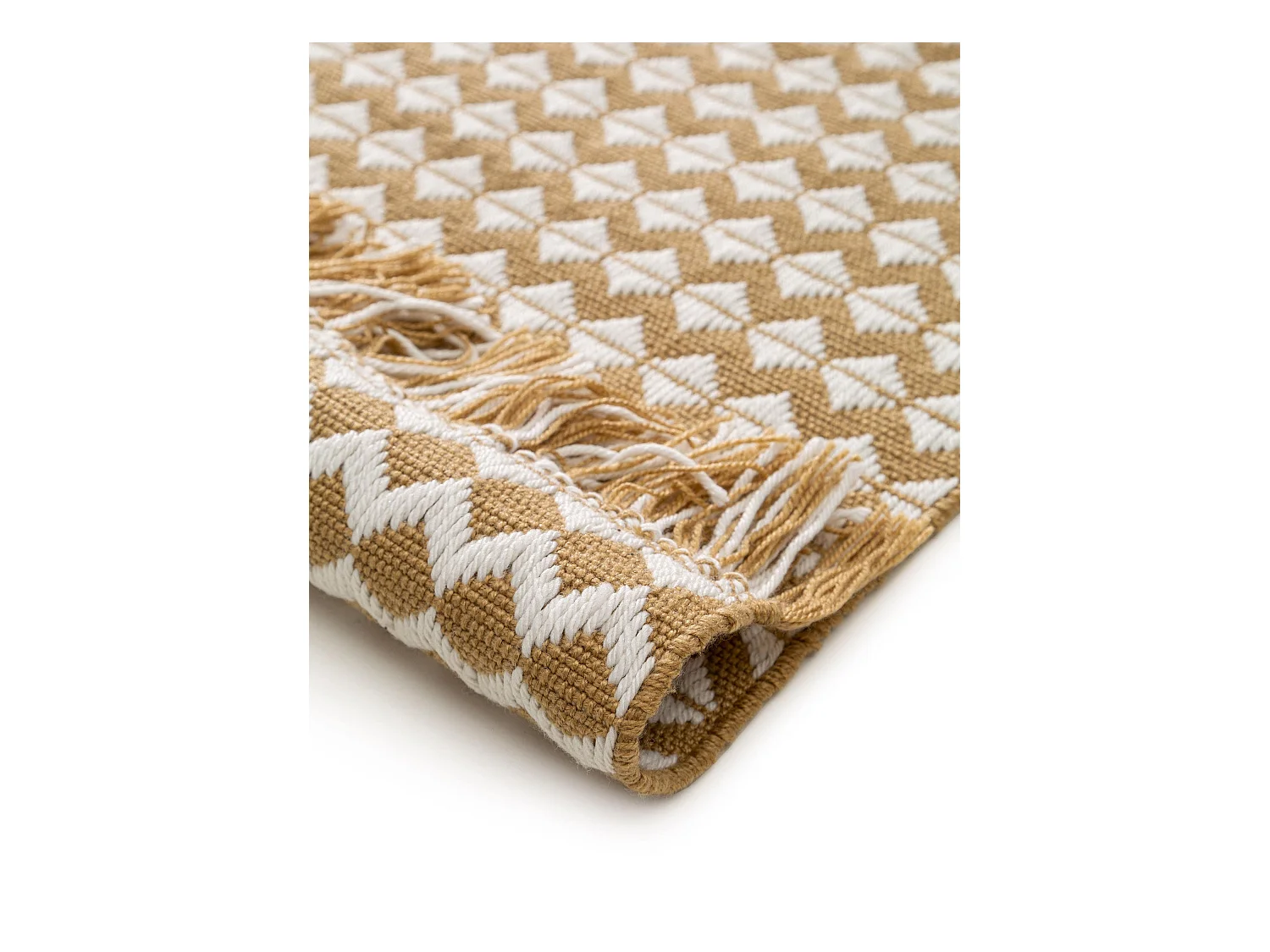 Tapis fabriqué à partir de matériaux recyclés Morty Jaune 200x300 cm