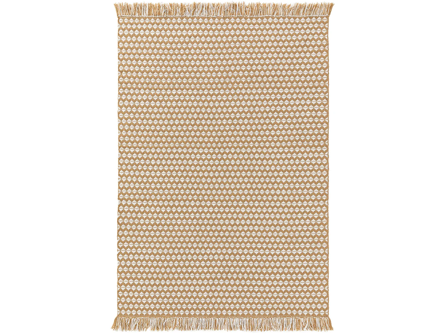 Tapis fabriqué à partir de matériaux recyclés Morty Jaune 200x300 cm