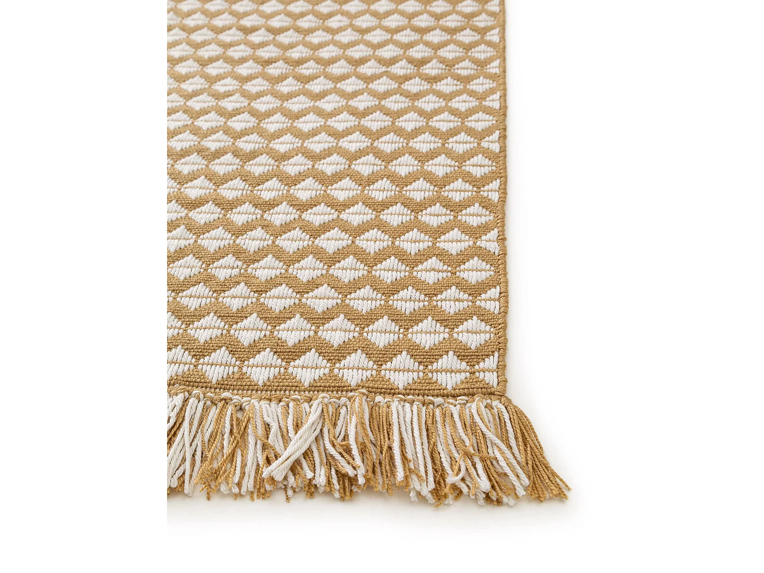 Tapis fabriqué à partir de matériaux recyclés Morty Jaune 200x300 cm