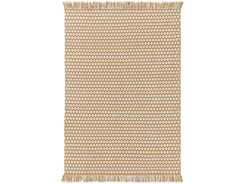 Tapis fabriqué à partir de matériaux recyclés Morty Jaune 200x300 cm