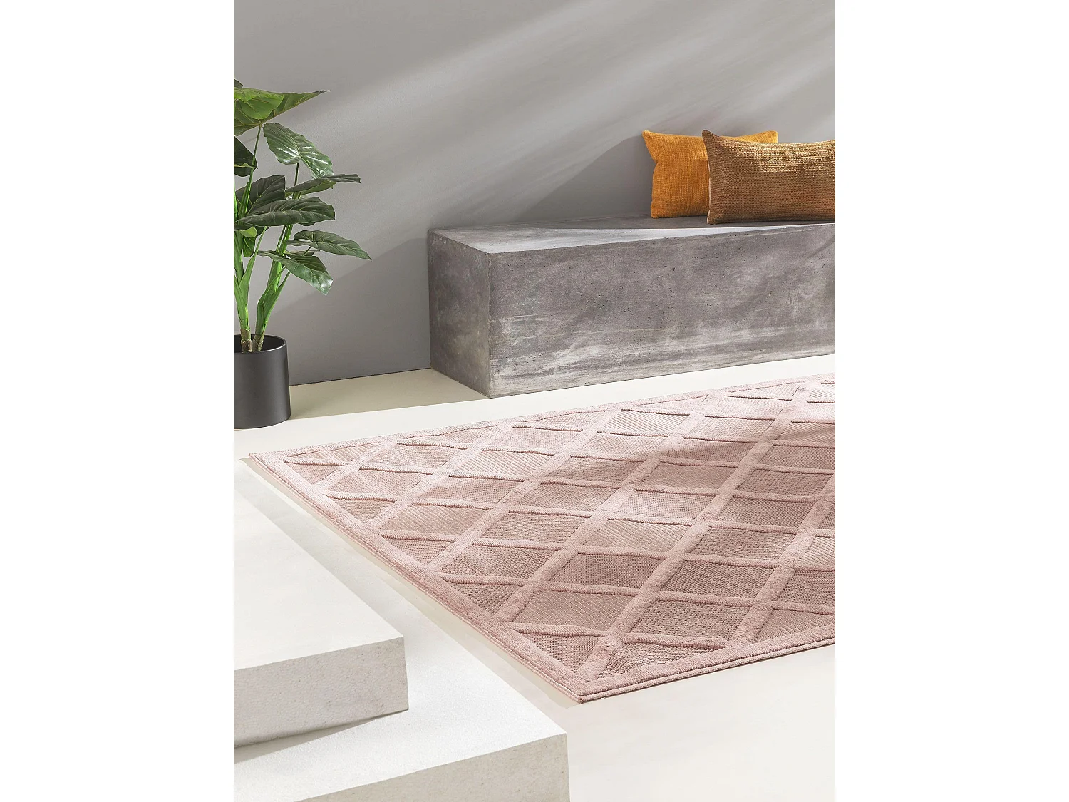 Tapis d'extérieur & intérieur Bonte Rose 160x230 cm