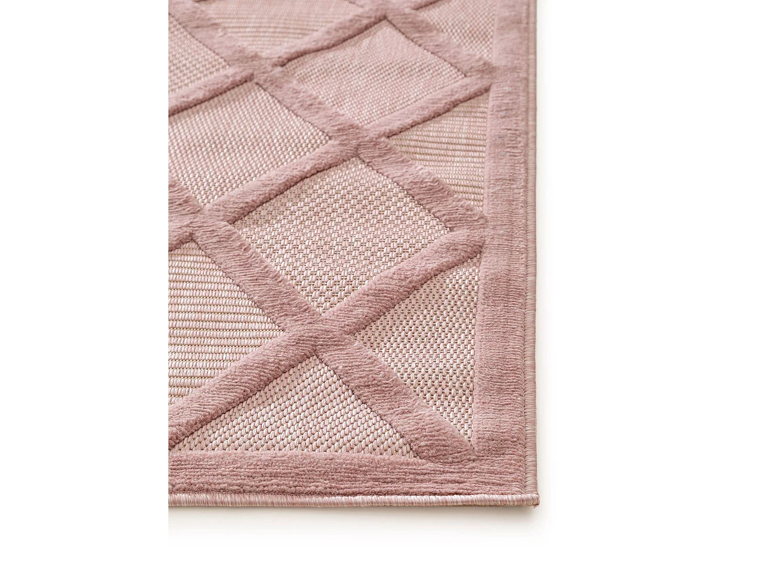 Tapis d'extérieur & intérieur Bonte Rose 160x230 cm