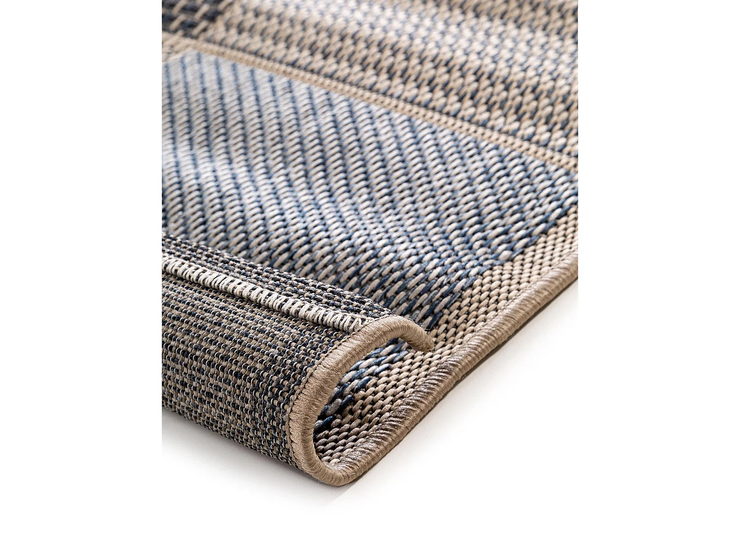 Tapis d'extérieur & intérieur River Bleu 133x190 cm