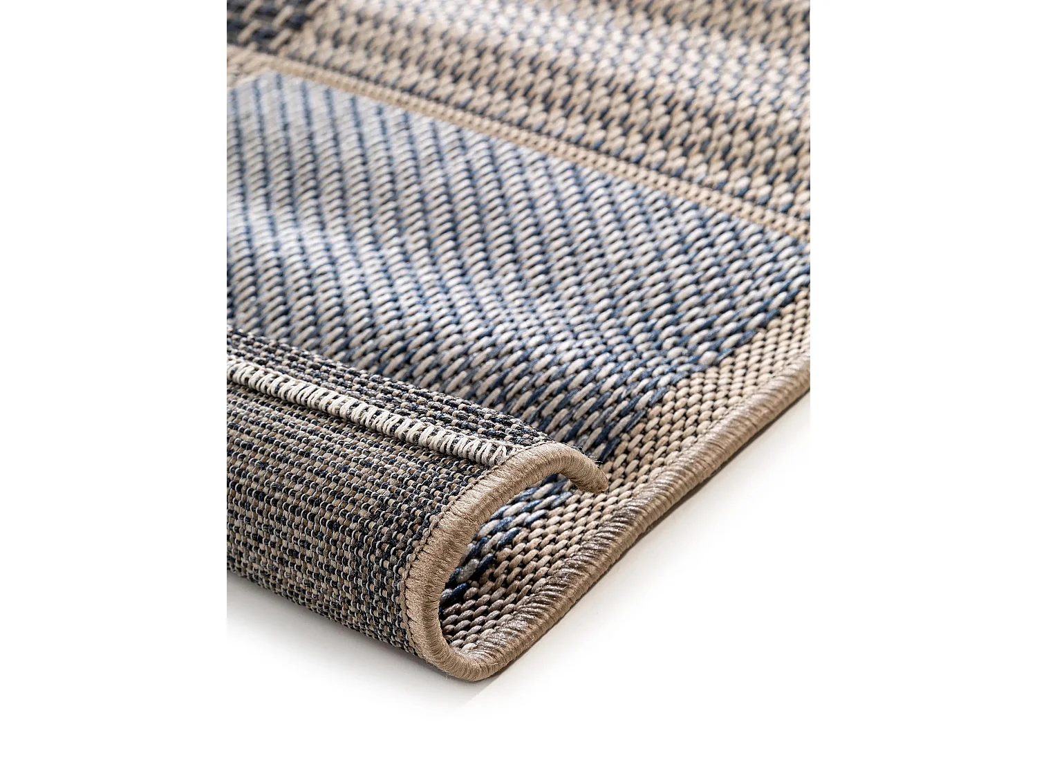 Tapis d'extérieur & intérieur River Bleu 133x190 cm